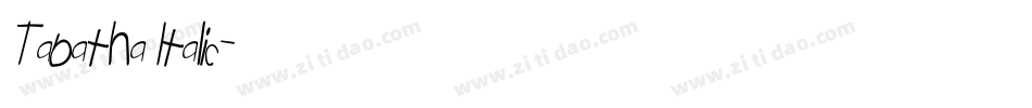 Tabatha Italic字体转换